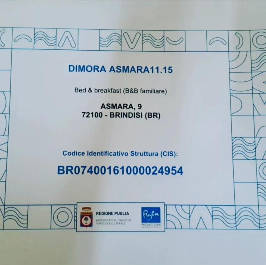 דירות ברינדיזי Dimora Asmara 11 15 מראה חיצוני תמונה